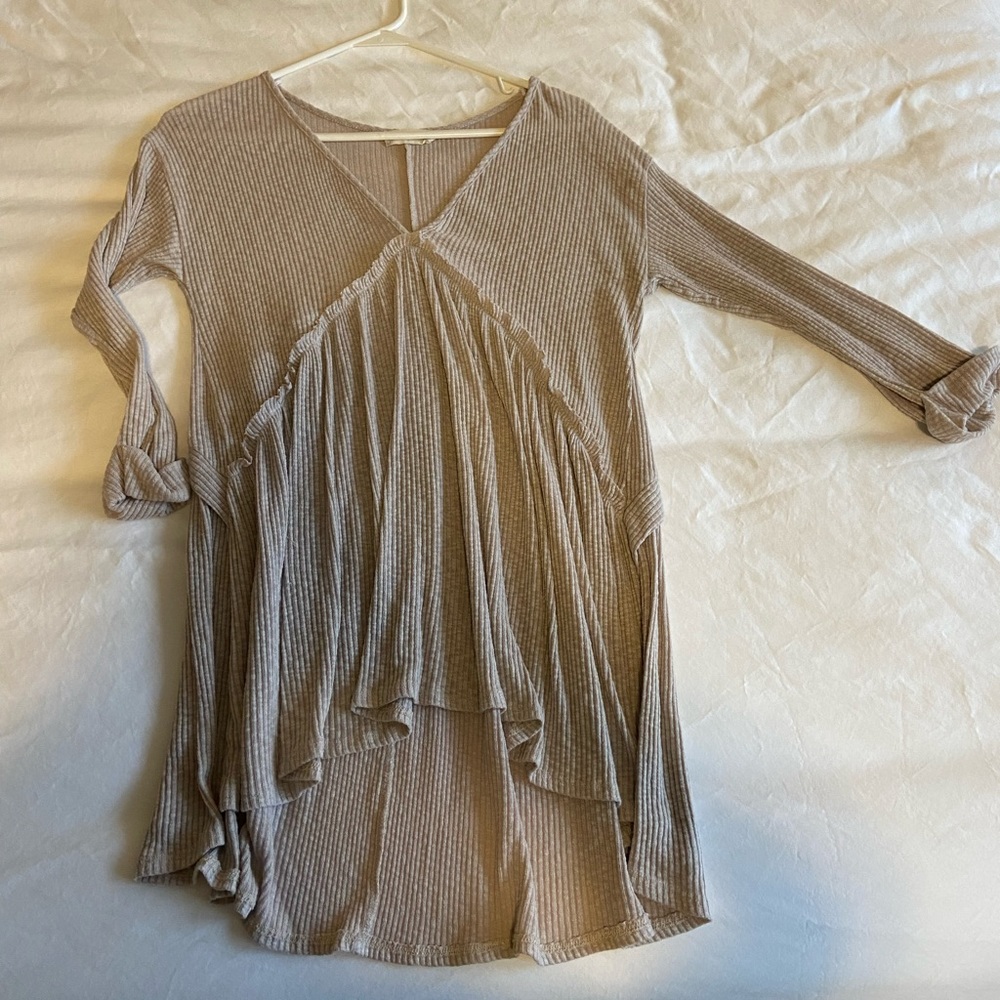 Altar’d State Women’s 3/4 Sleeve Cute Comfy Shirt